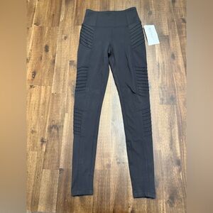 Athleta Women’s Black Joggers with Ribbed Detail